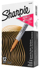MARKER SHARPIE METALLIC GOLD FINE PACK OF 12