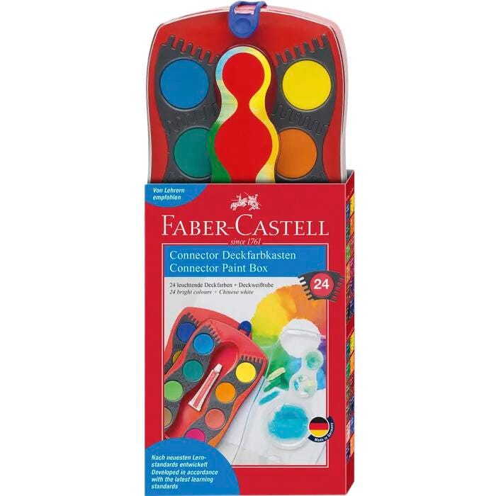 PAINT WATERCOLOR FABER CASTELL CONNECTOR 24-COLOR