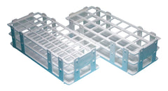 UNITED SCIENTIFIC PLASTIC TEST TUBE RACKS WET/DRY FOR 16MM TUBES 60 PLACES