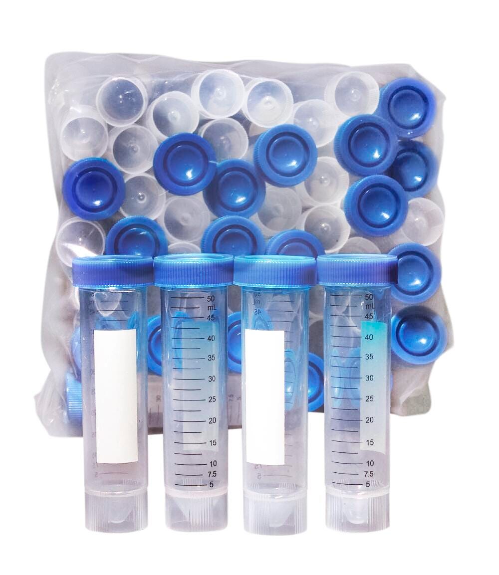 UNITED SCIENTIFIC SELF STANDING CENTRIFUGE TUBE PP/HDPE 50 ML STERILE STEAM CASE