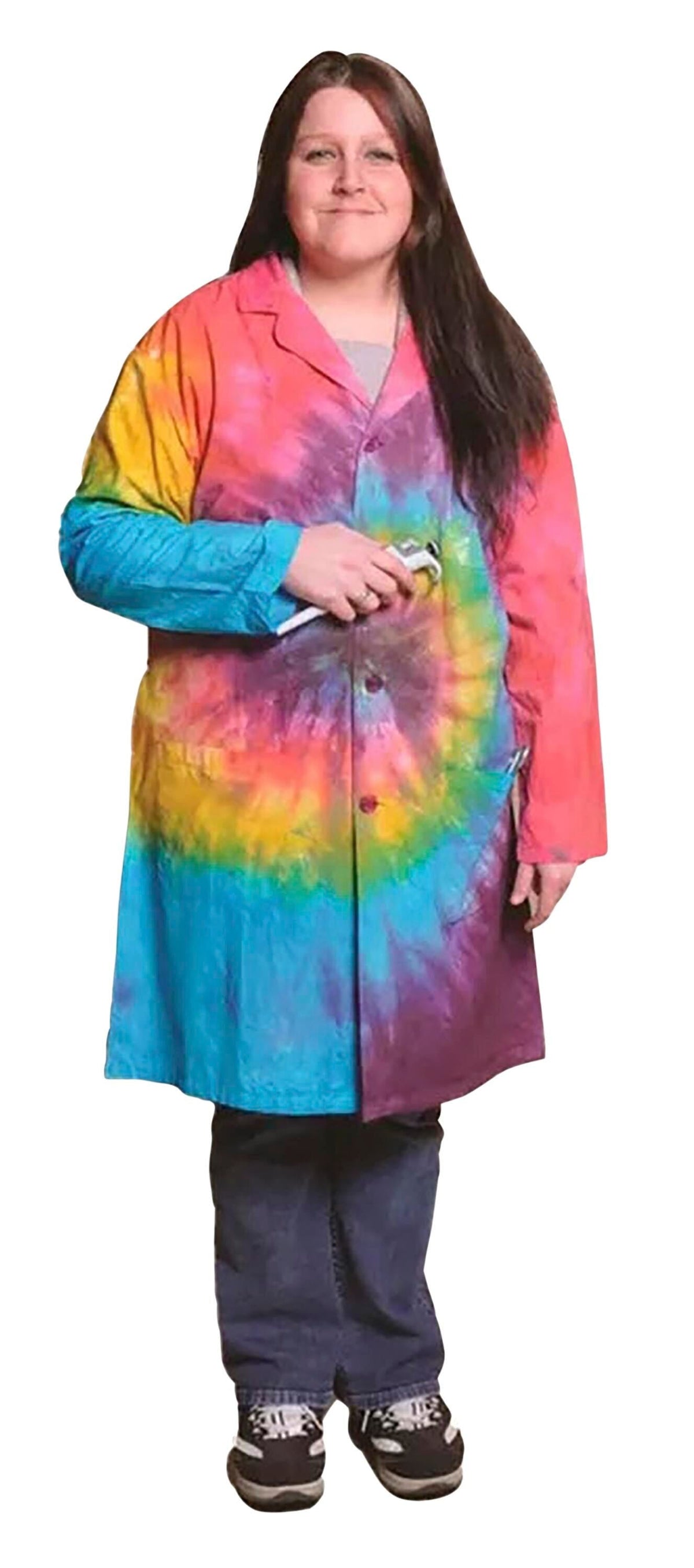 UNITED SCIENTIFIC TIE-DYED LABORATORY COAT SMALL