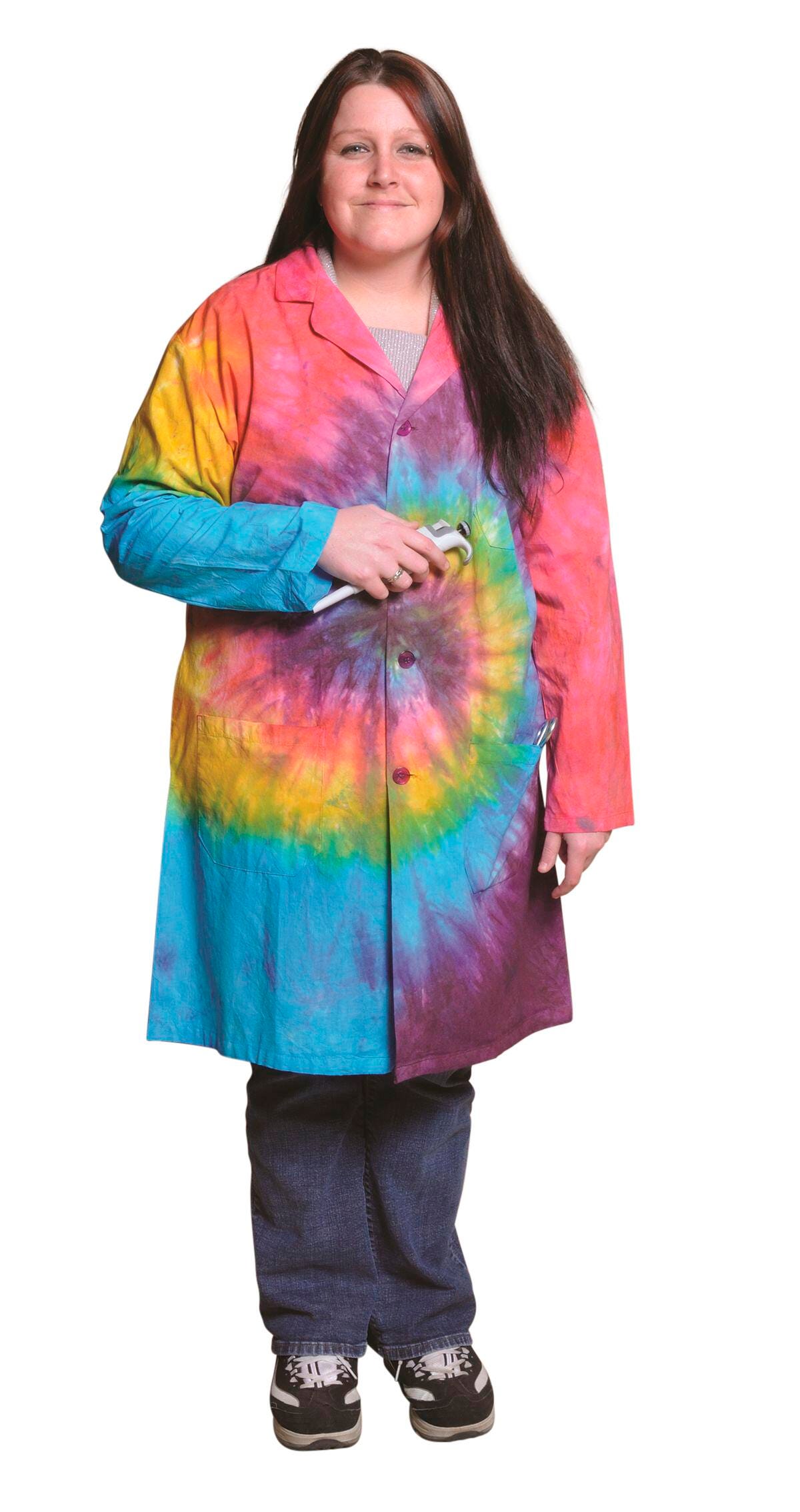 UNITED SCIENTIFIC TIE-DYED LABORATORY COAT EXTRA LARGE