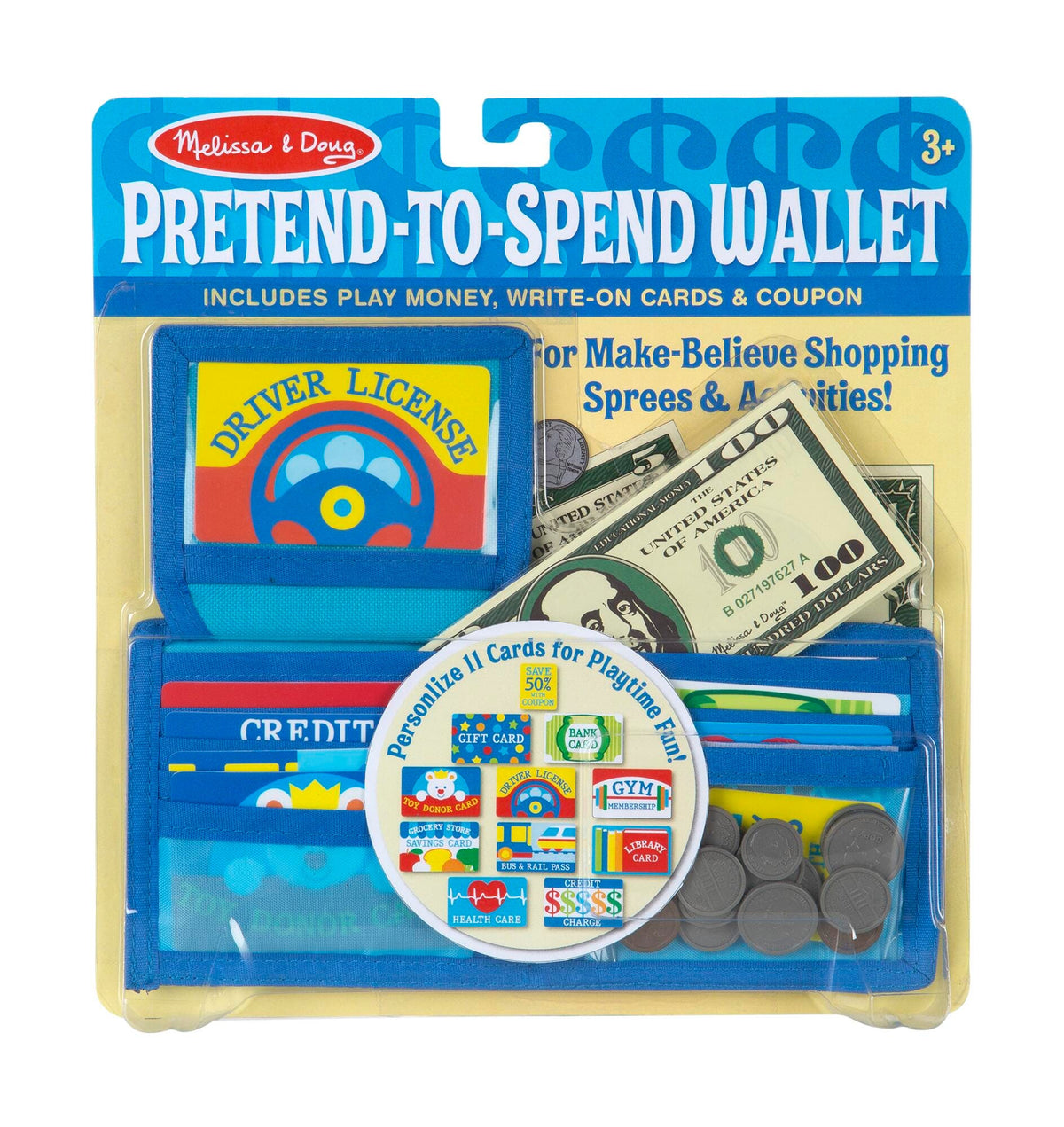 PRETEND-TO-SPEND WALLET - SET OF 45