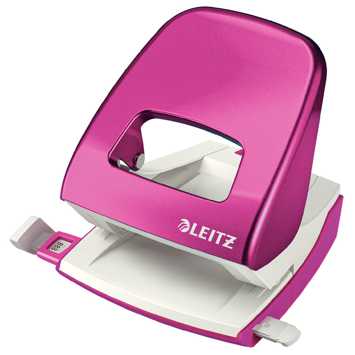 Leitz Wow Metal Hole Punch Pink