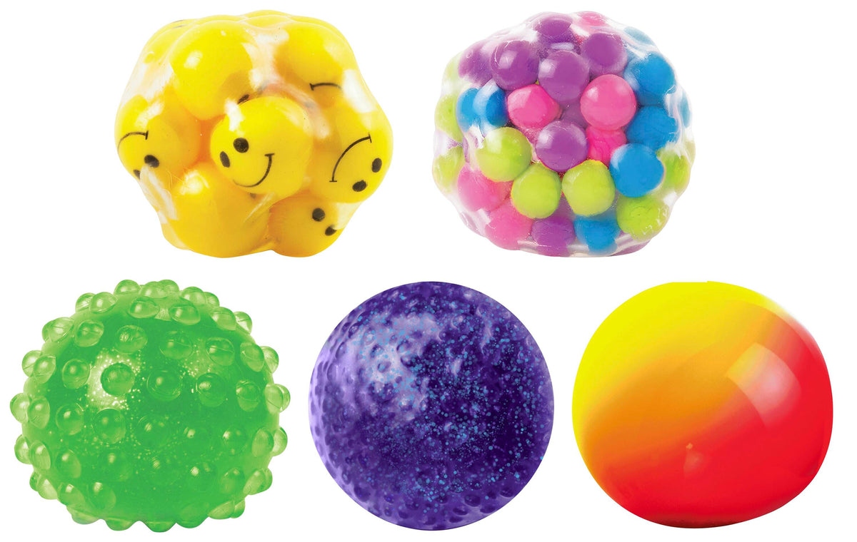 PLAY VISIONS FUN FIDGET BALL SET OF 5
