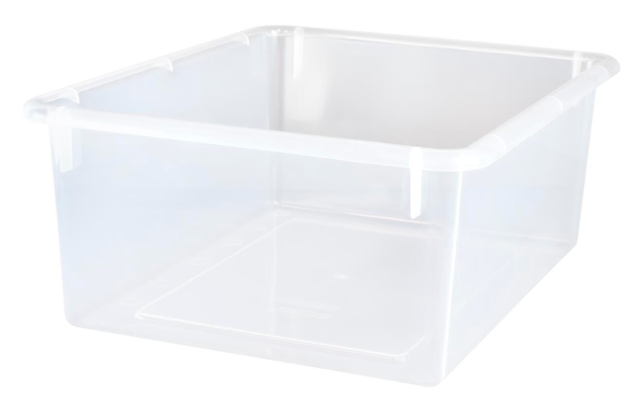 WHITNEY BROTHERS CLEAR PLASTIC TRAY - 10-1/2 X 13 X 5 INCHES