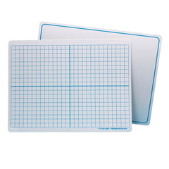 DRY ERASE MAT TWO SIDED XY AXIS/PLAIN WHITE PACK OF 48