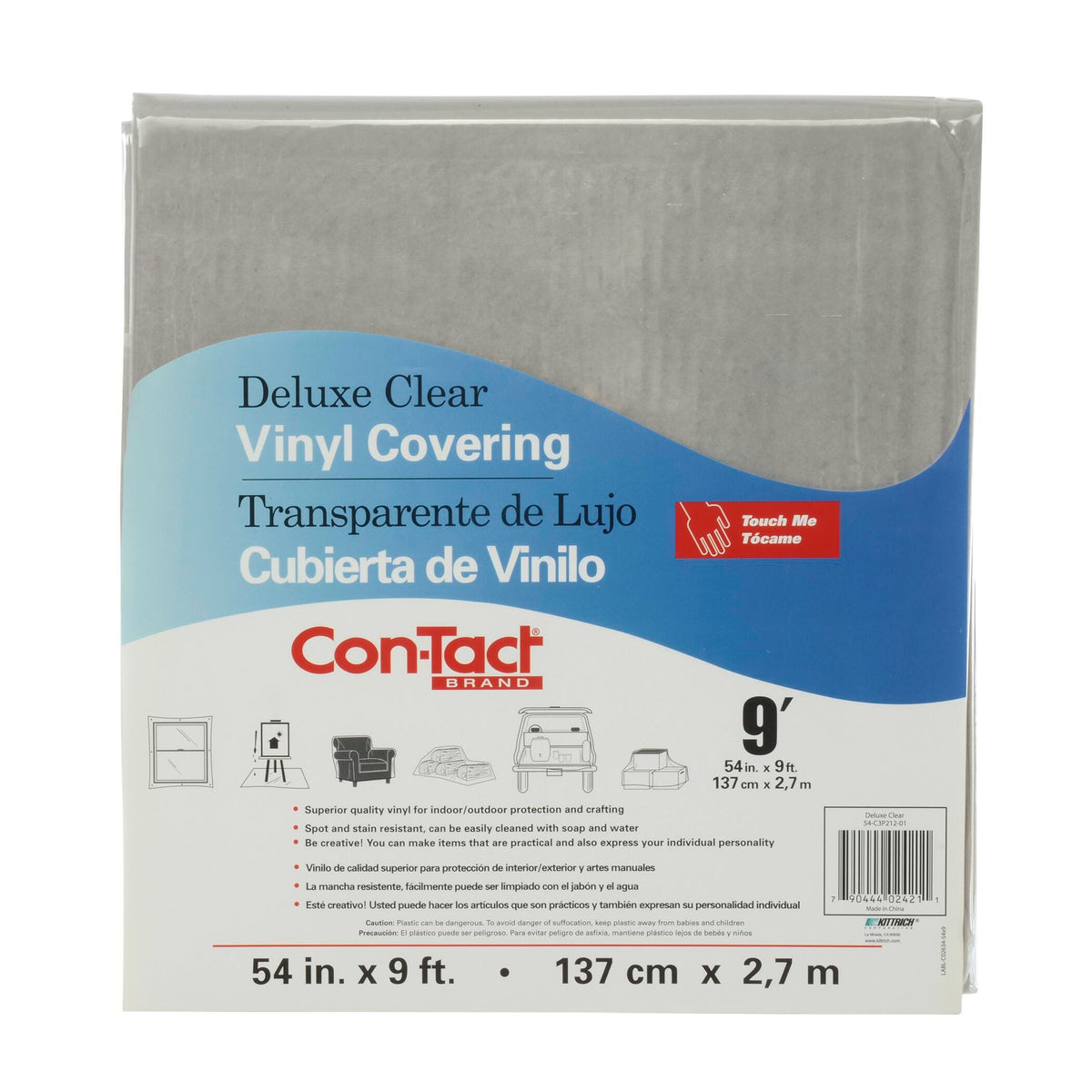 CON-TACT 54 IN CLEAR VINYL PRE-CUT-BETTER