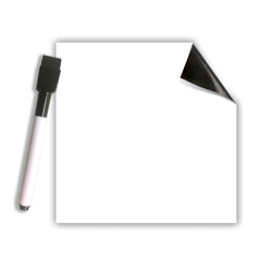 DRY ERASE STICKABLES 5 X 5 WHITE W/MARKER 4 PACKS OF 12 SHEETS