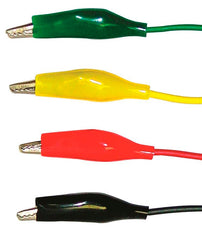 UNITED SCIENTIFIC ALLIGATOR CLIP LEADS 12 INCHES PACK OF 6