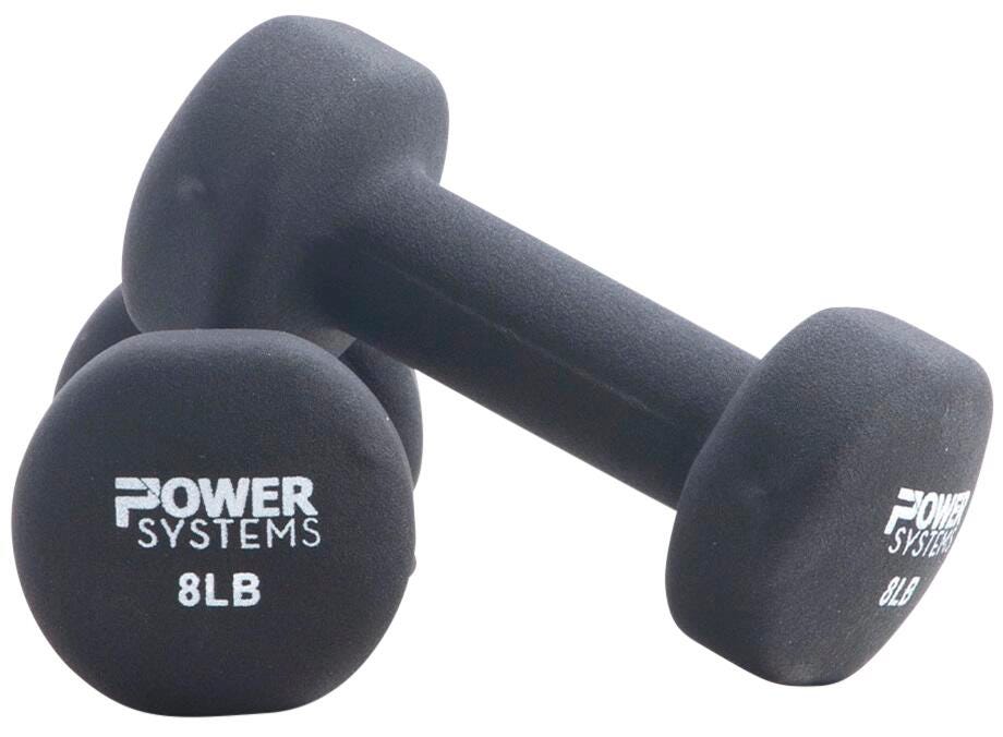 NEOPRENE COATED DUMBBELLS 8 LBS