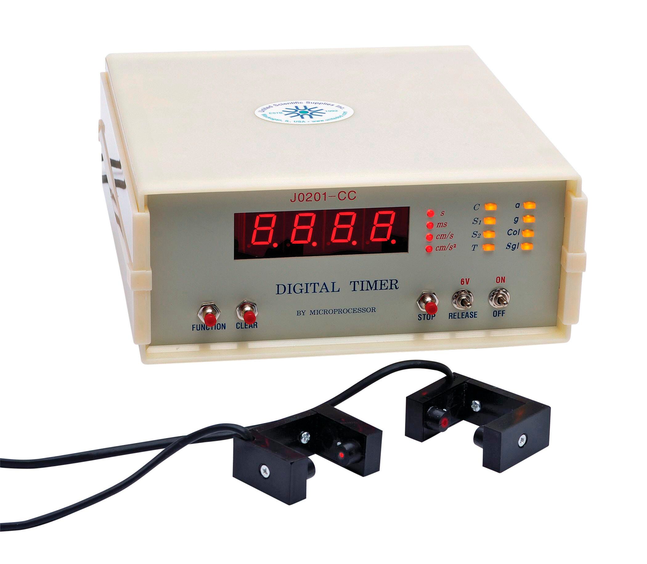 UNITED SCIENTIFIC DIGITAL TIMER WITH PHOTOGATES