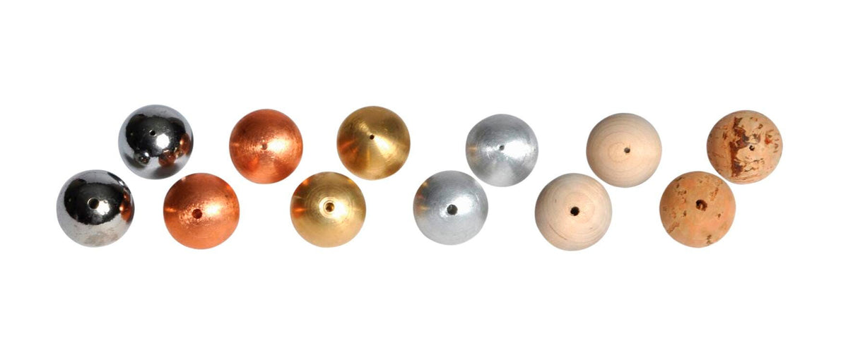 UNITED SCIENTIFIC DRILLED BALL SET SET OF 12