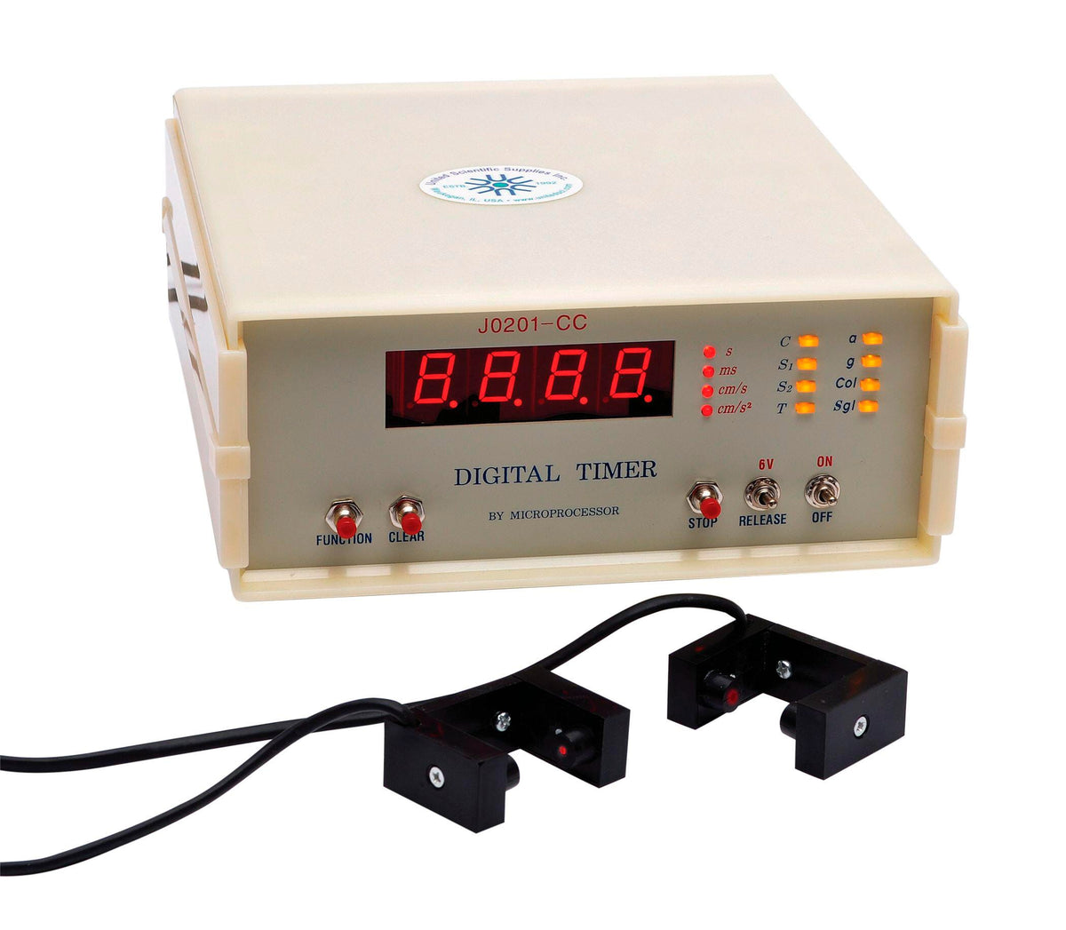 UNITED SCIENTIFIC PAIR OF PHOTOGATES WITH BRACKETS