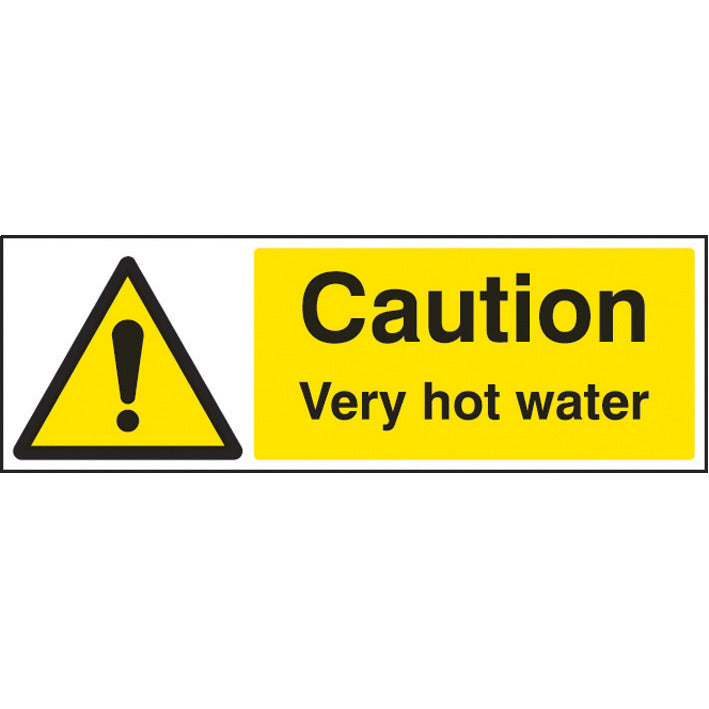 Sign \'Very Hot Water\' 300X100Mm S/A