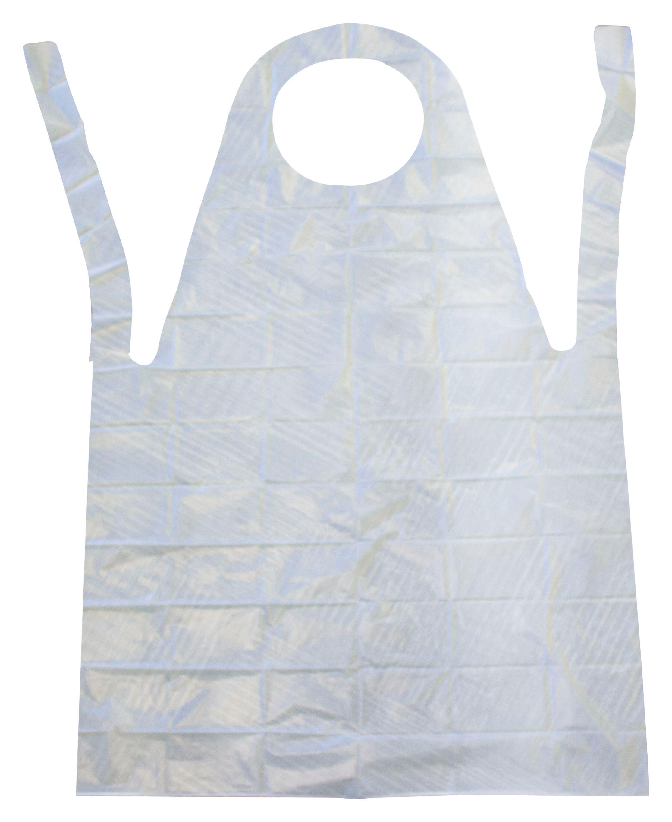 UNITED SCIENTIFIC APRON PLASTIC DISPOSABLE 2MM