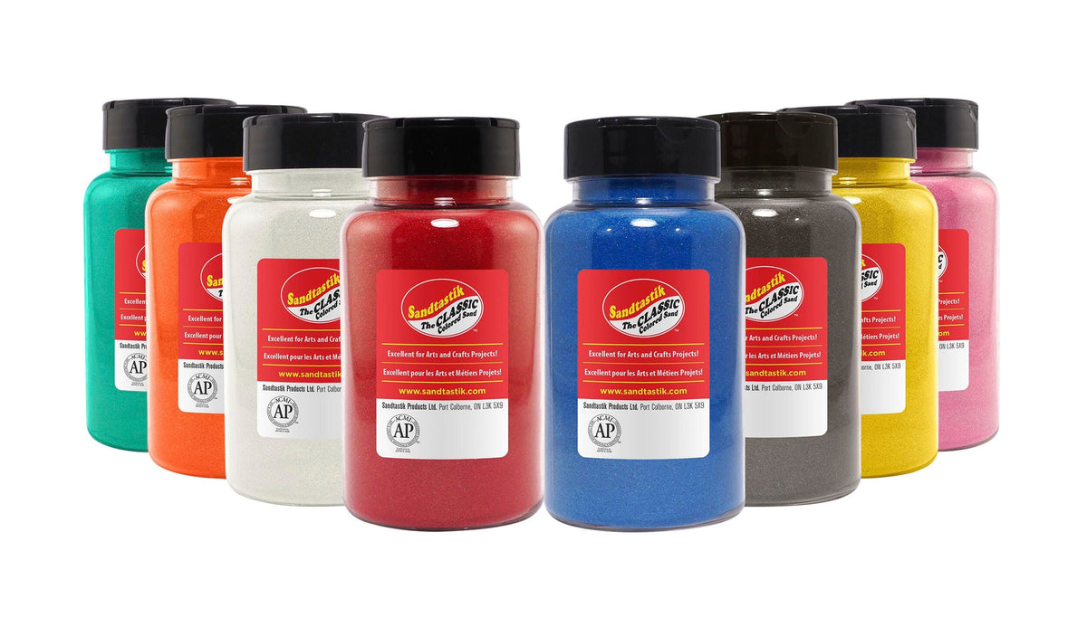 SAND COLORED 22 OZ ASSORTED COLORS SET OF 8