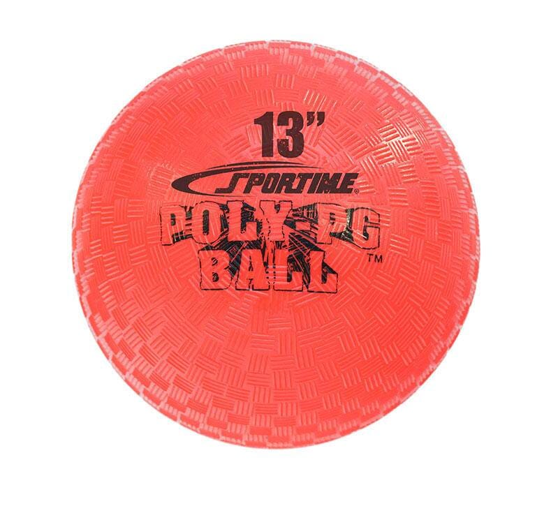 SPORTIME BALL POLY PG 13 INCH - EACH - RED
