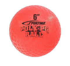 SPORTIME BALL POLY PG 6 INCH - RED