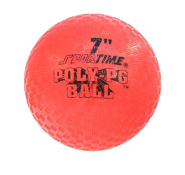 SPORTIME BALL POLY PG 7 INCH - RED
