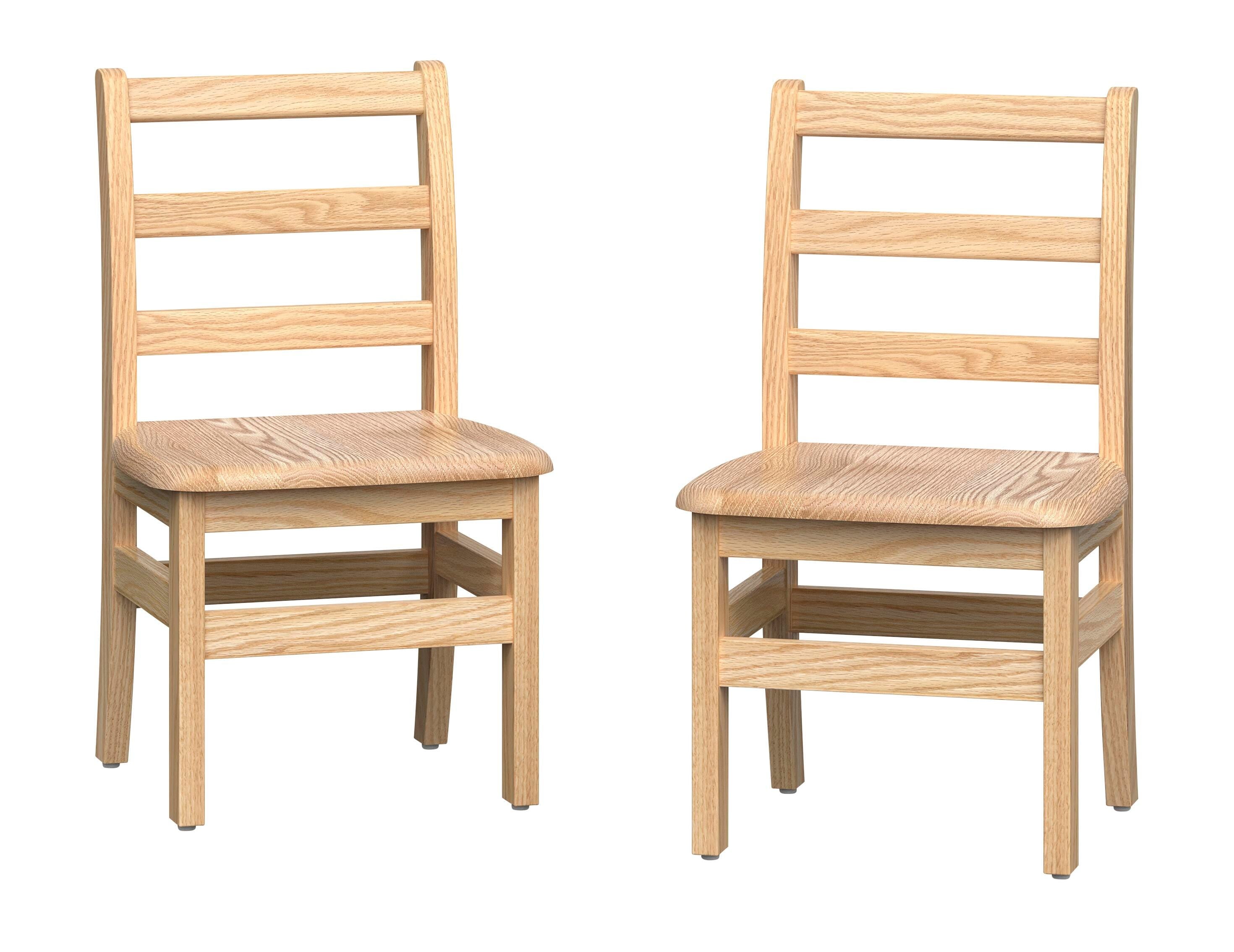 FOUNDATIONS LITTLE SCHOLARS LADDERBACK CHAIR - 12 INCHES - SET OF 2