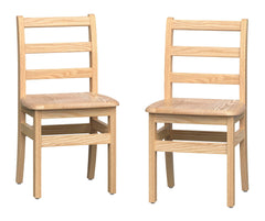 FOUNDATIONS LITTLE SCHOLARS LADDERBACK CHAIR - 14 INCHES - SET OF 2