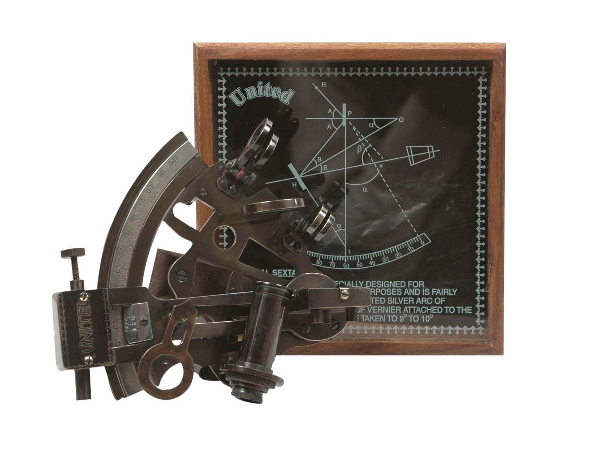 UNITED SCIENTIFIC SEXTANT BRASS