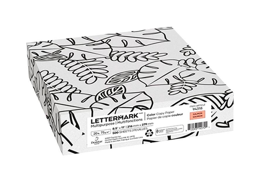 LETTERMARK MP SALMON 20 8.5 X 11 INCH