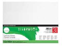 CANVAS PANEL SIMPLY 12X16 PACK OF 3
