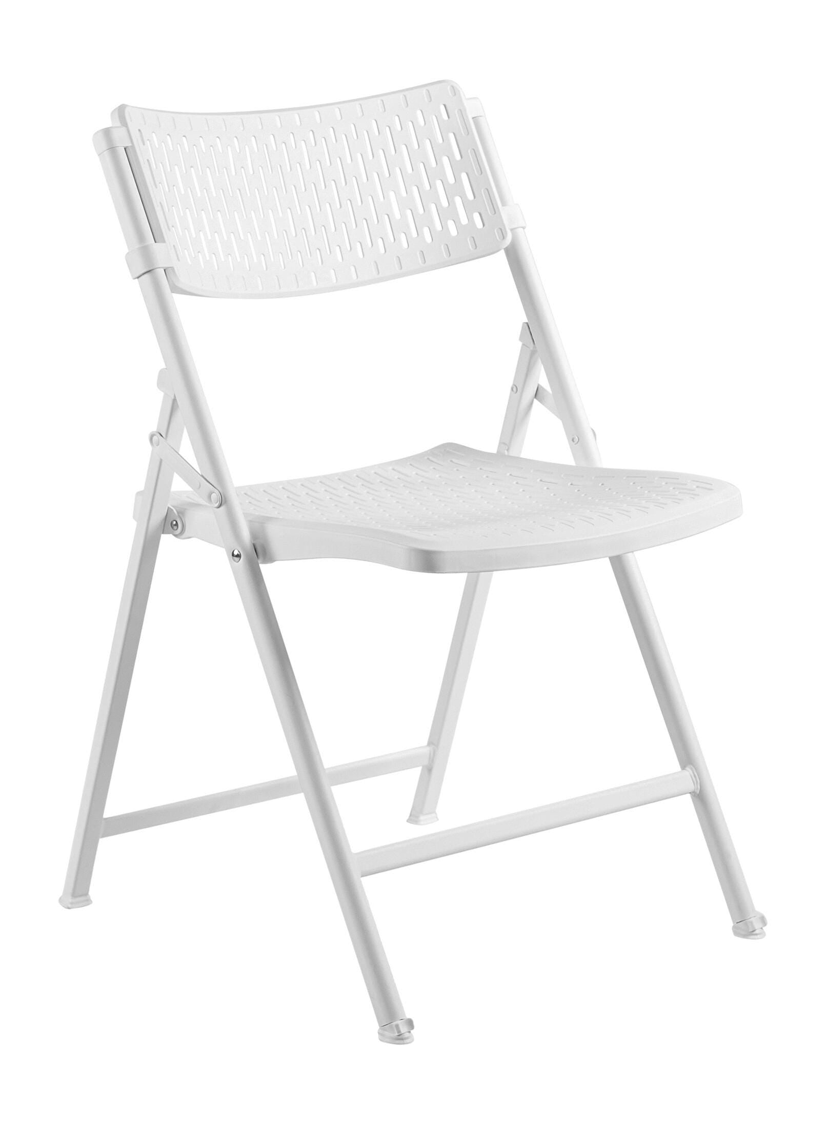 CHAIR FOLDING - NPS 1400 SERIES-AIRFLEX PREMIUM POLYPROPYLENE FOLDING CHAIR - WHITE- 4 PACK