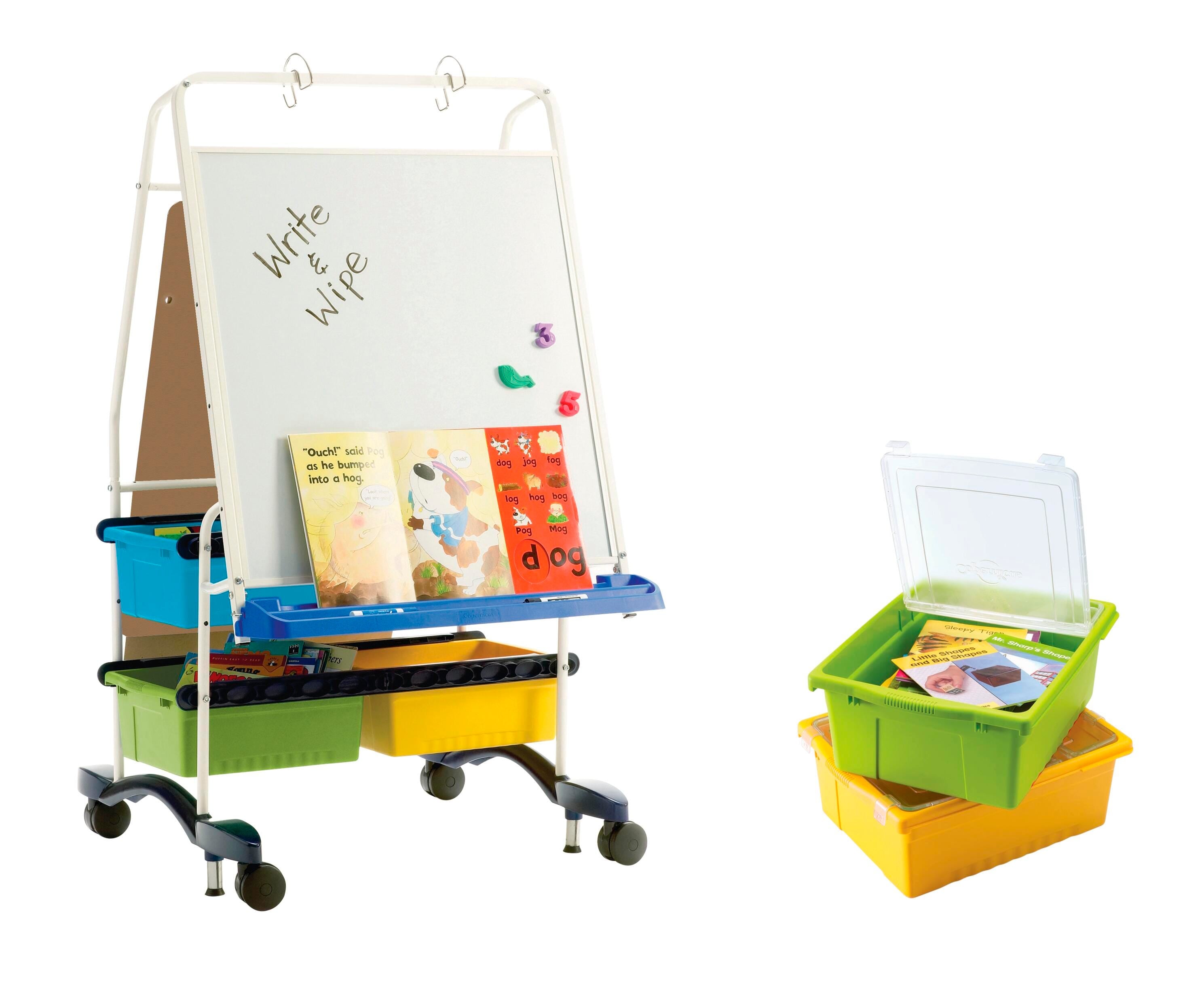 REGAL READING WRITING CENTER WITH VIBRANT TUB COMBO AND LIDS
