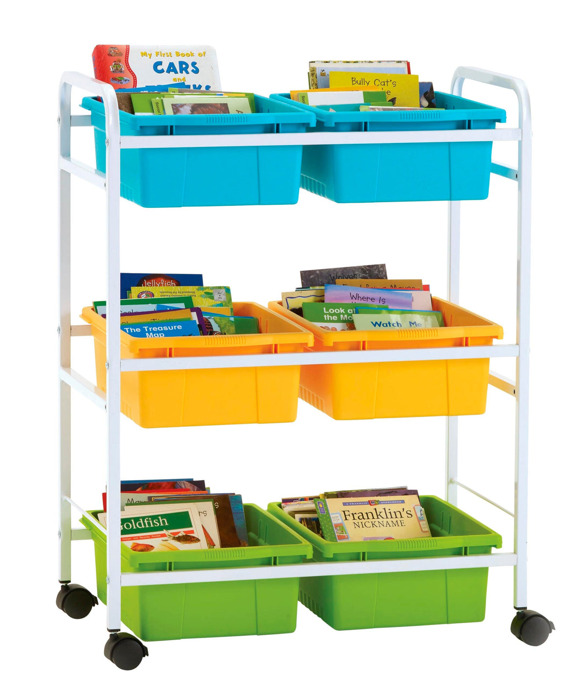 SMALL BOOK BROWSER CART WITH VIBRANT COOL TUB COMBO