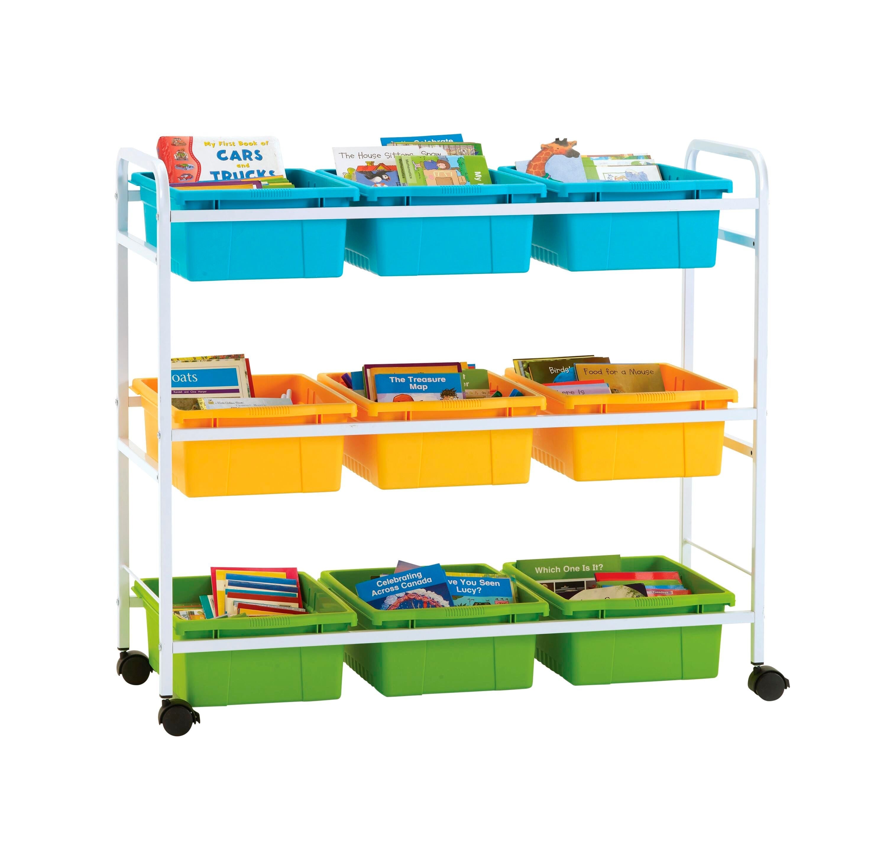 BOOK BROWSER CART WITH VIBRANT COOL TUB COMBO