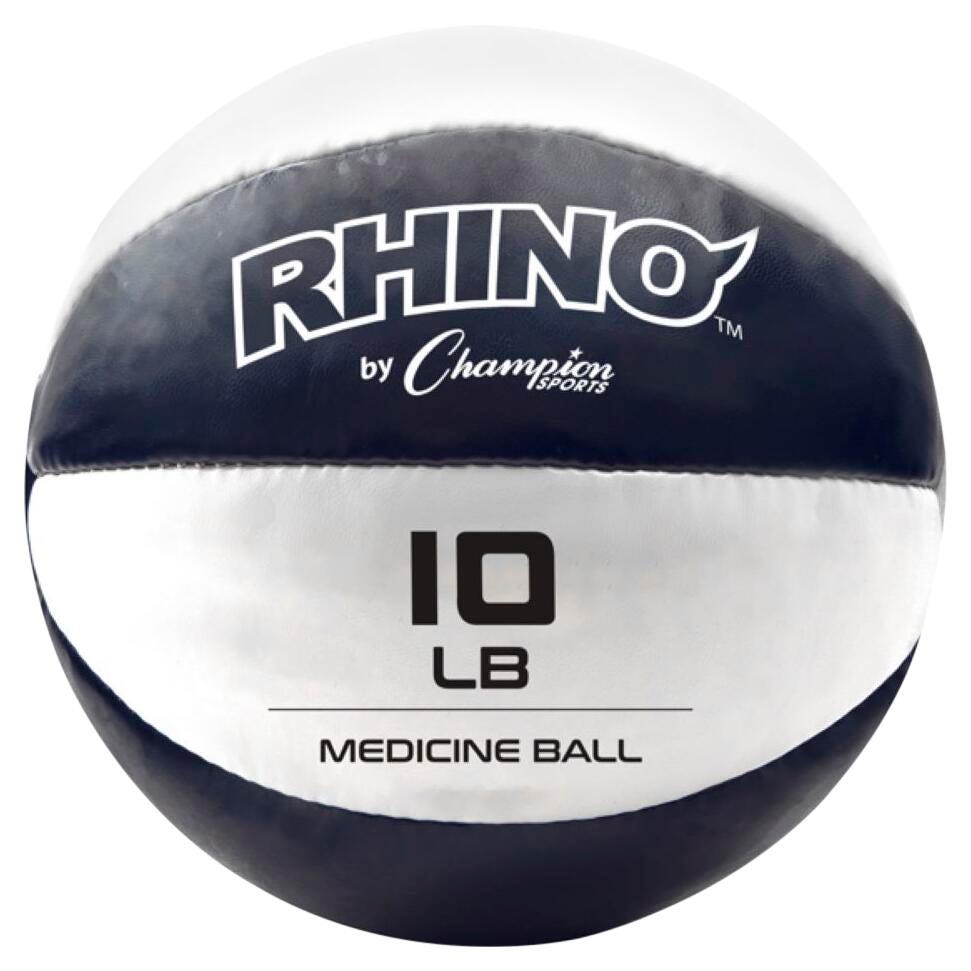 RHINO LEATHER MEDICINE BALL - 10 LBS