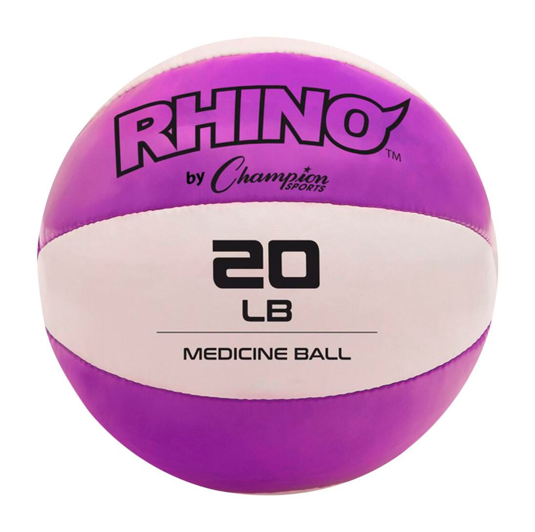 RHINO LEATHER MEDICINE BALL - 20 LBS