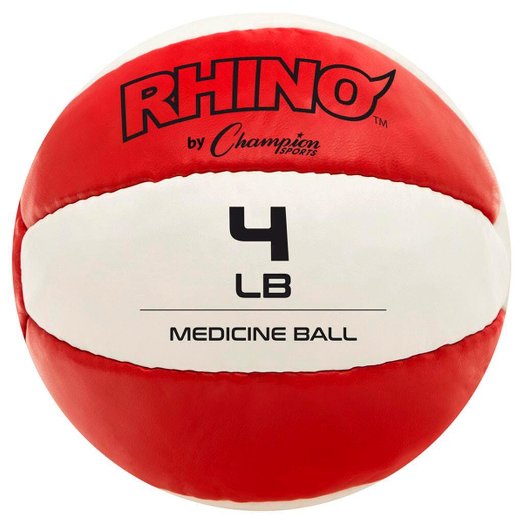 RHINO LEATHER MEDICINE BALL - 4 LBS