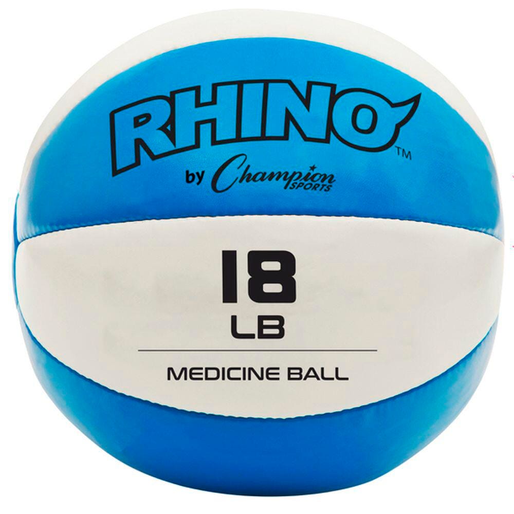 RHINO LEATHER MEDICINE BALL - 18 LBS