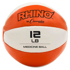 RHINO LEATHER MEDICINE BALL - 12 LBS