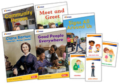ICIVICS GRADE K COMMUNITY AND SOCIAL AWARENESS 5-BOOK SET AND GAME CARDS