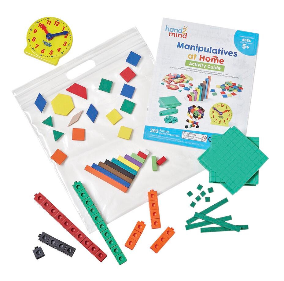 MANIPULATIVE KIT AT HOME AGES 5+