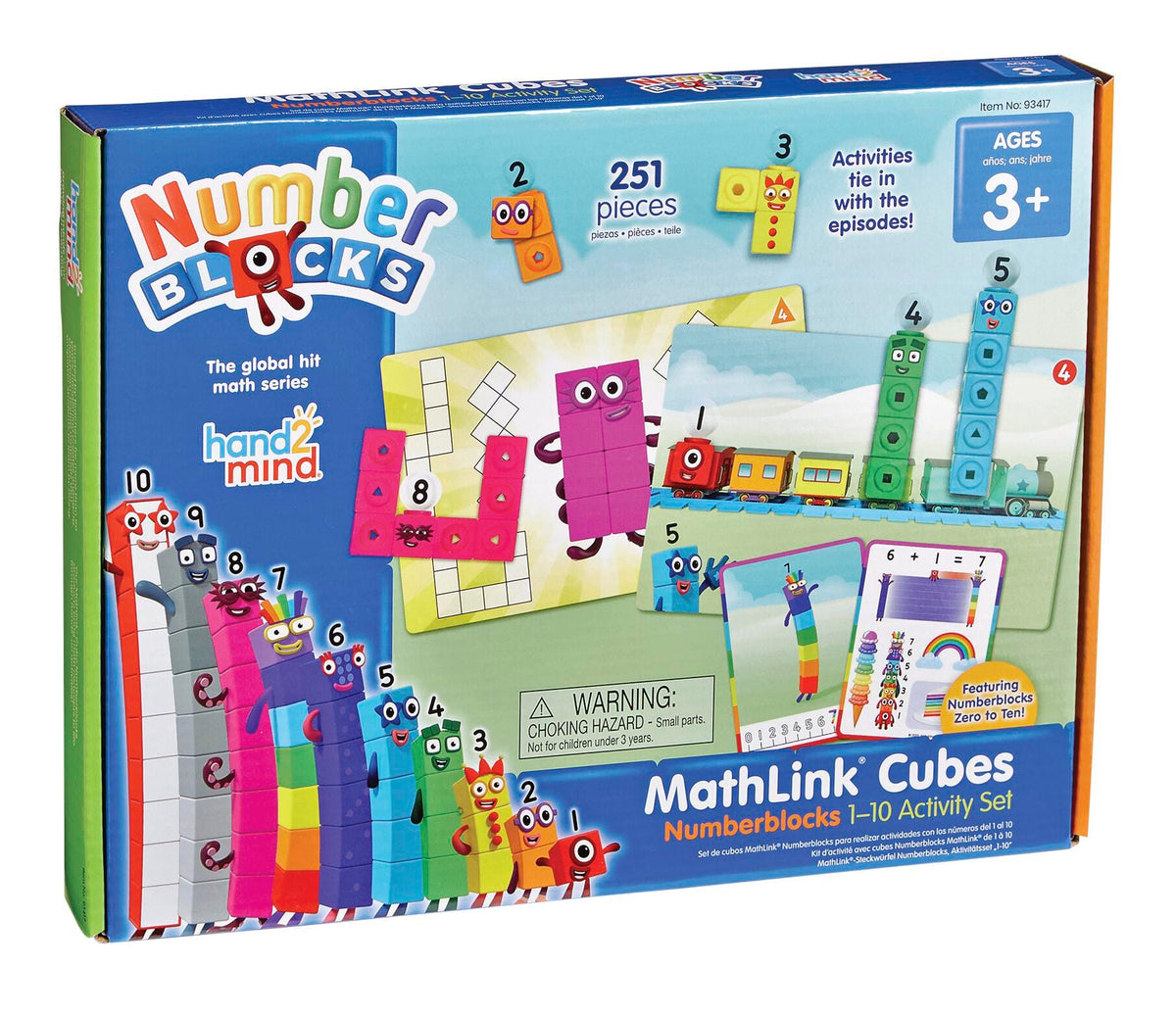 MATHLINK CUBES NUMBERBLOCKS 1-10 SET OF 251