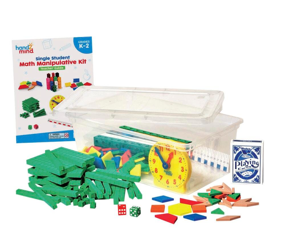 MANIPULATIVE KIT SINGLE STUDENT AGES 5+ SET OF 4