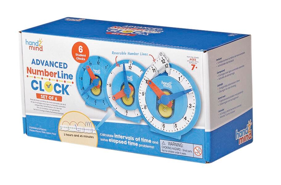 CLOCK NUMBERLINE ADVANCED SET OF 6