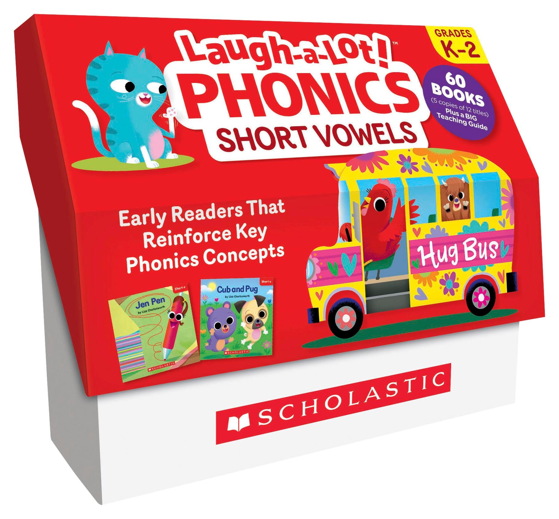 BOOKS LAUGH-A-LOT PHONICS SHORT VOWELS CLASS SET GRADES K-2