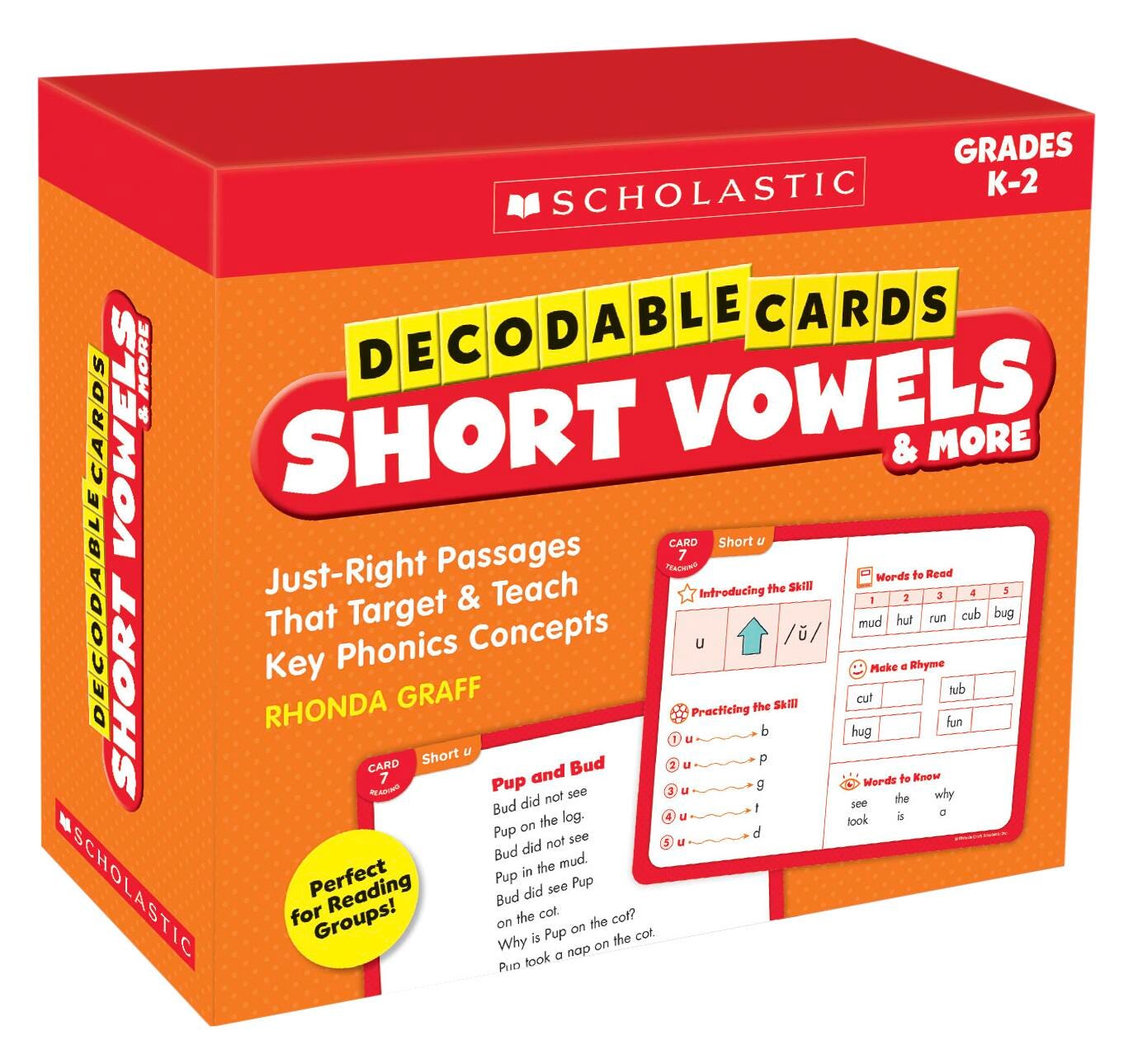 CARDS DECODABLE SHORT VOWELS GRADES K-2