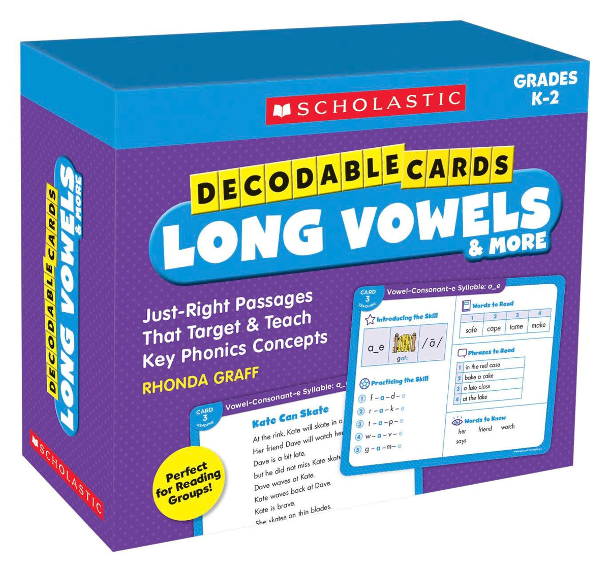 CARDS DECODABLE LONG VOWELS GRADES K-2