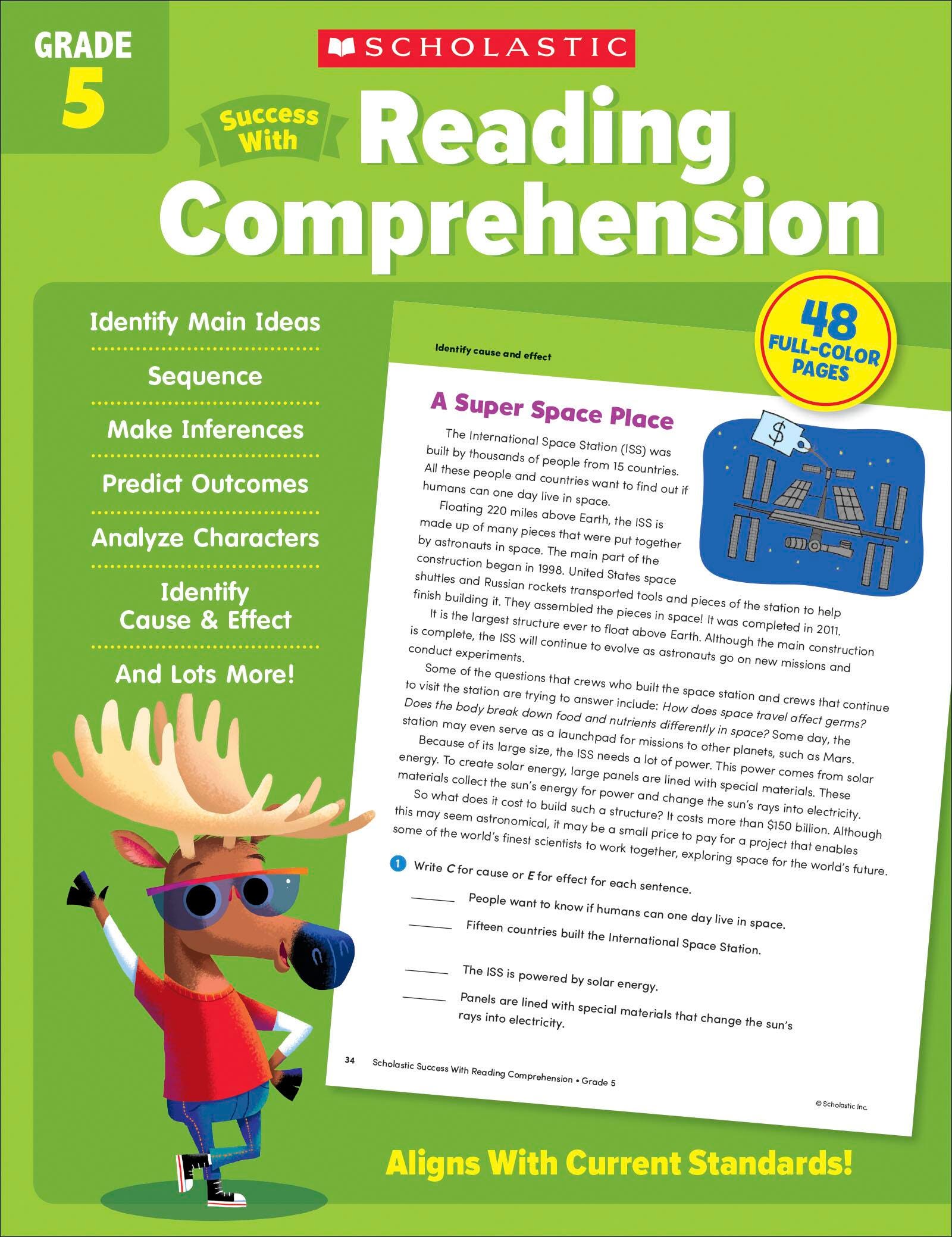 WORKBOOK SUCCESS WITH READING COMPREHENSION GRADE 5