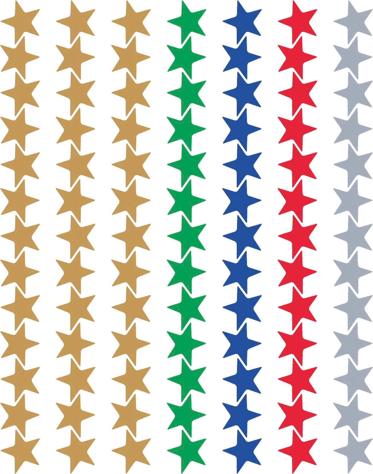 STICKERS FOIL ASSORTED STARS