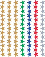 STICKERS FOIL ASSORTED STARS