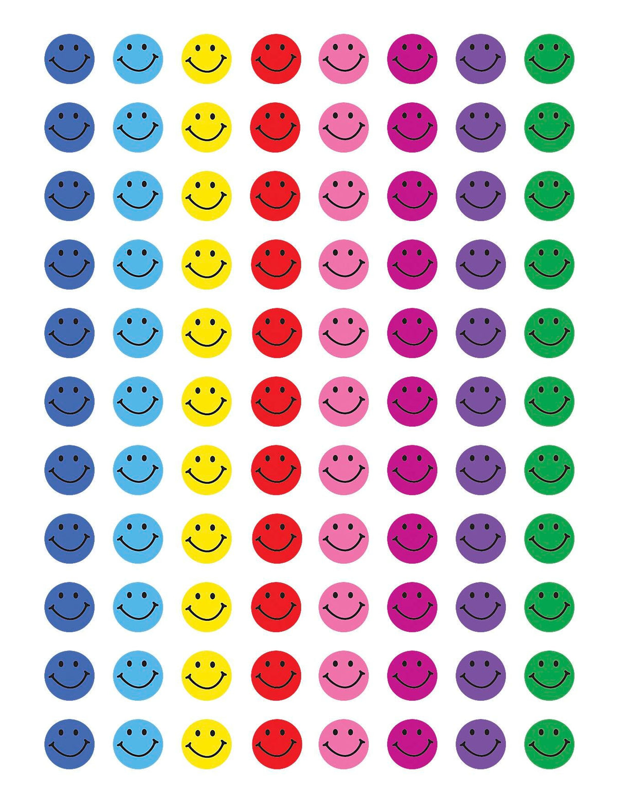 STICKERS FOIL HAPPY FACE MINI